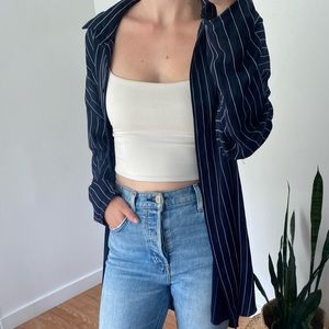 Aritzia Babaton Oversized Button-Up Blouse Size Medium